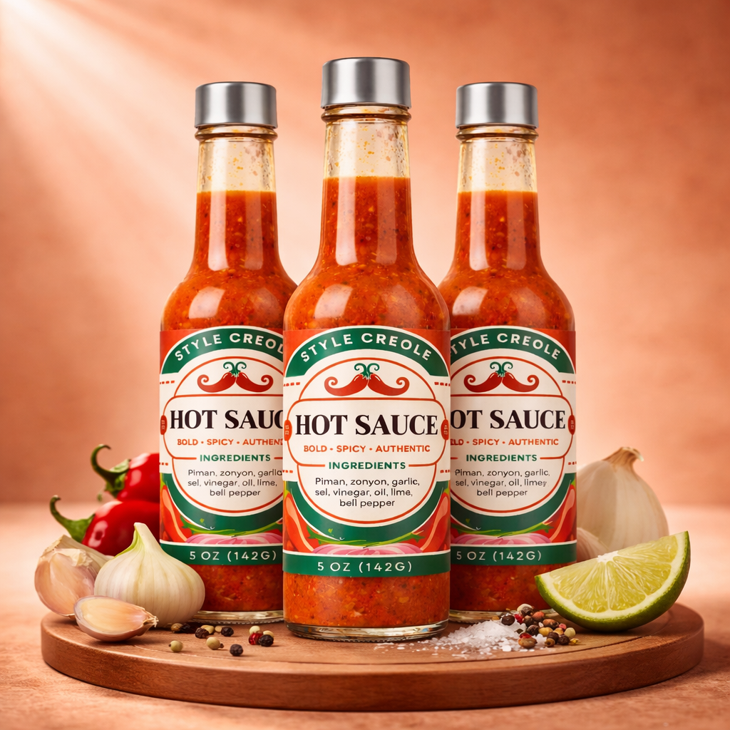 3 Hot sauce style creole